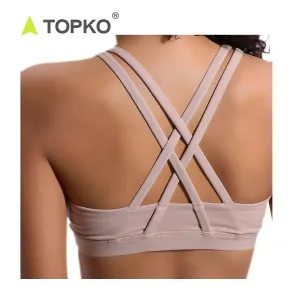 TOPKO YOGA Strappy Sports Bras for Women