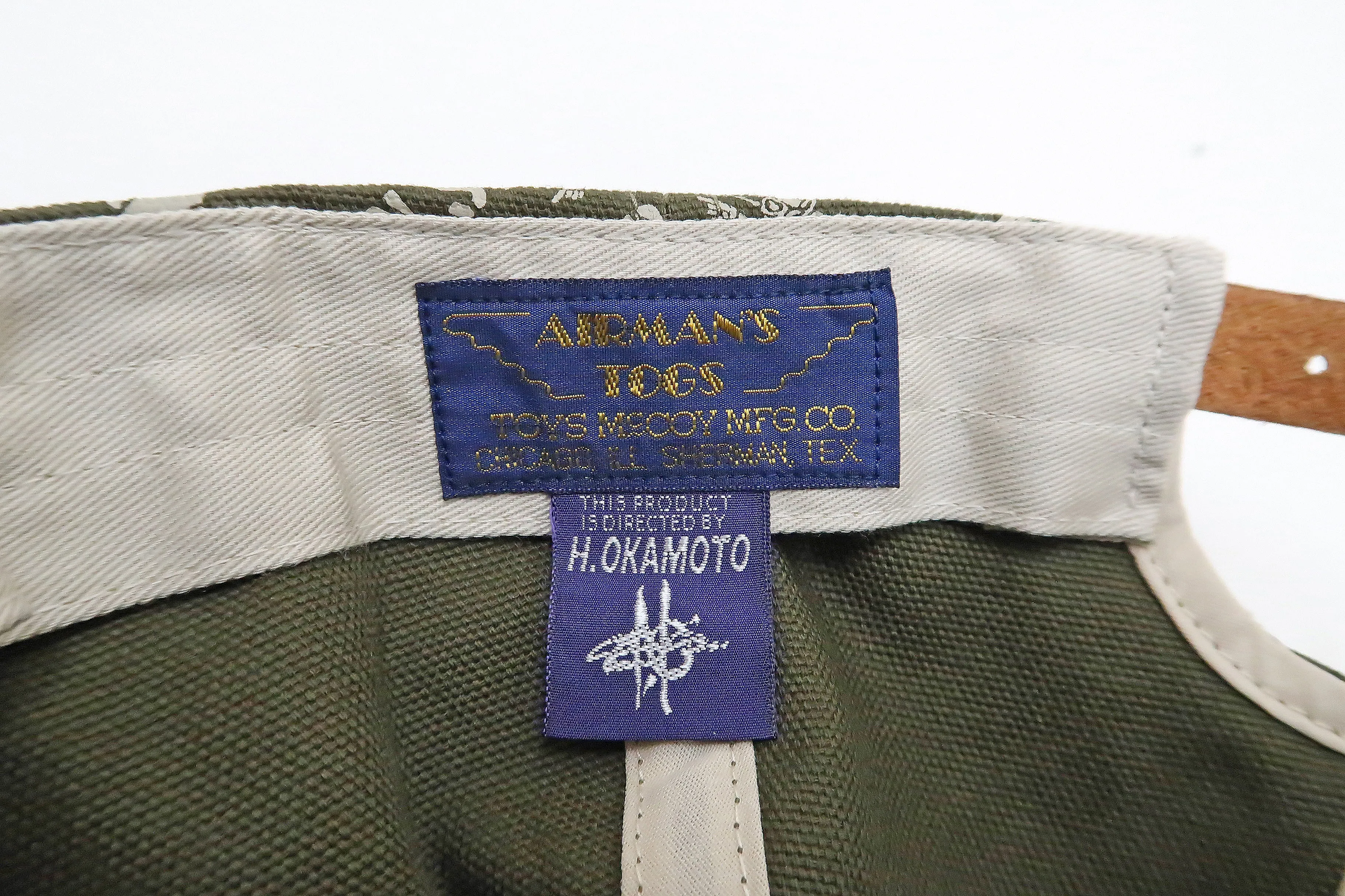 TOYS McCOY Cap Men's US Military Fifth Air Force Twill Cotton Hat TMA2214 Olive