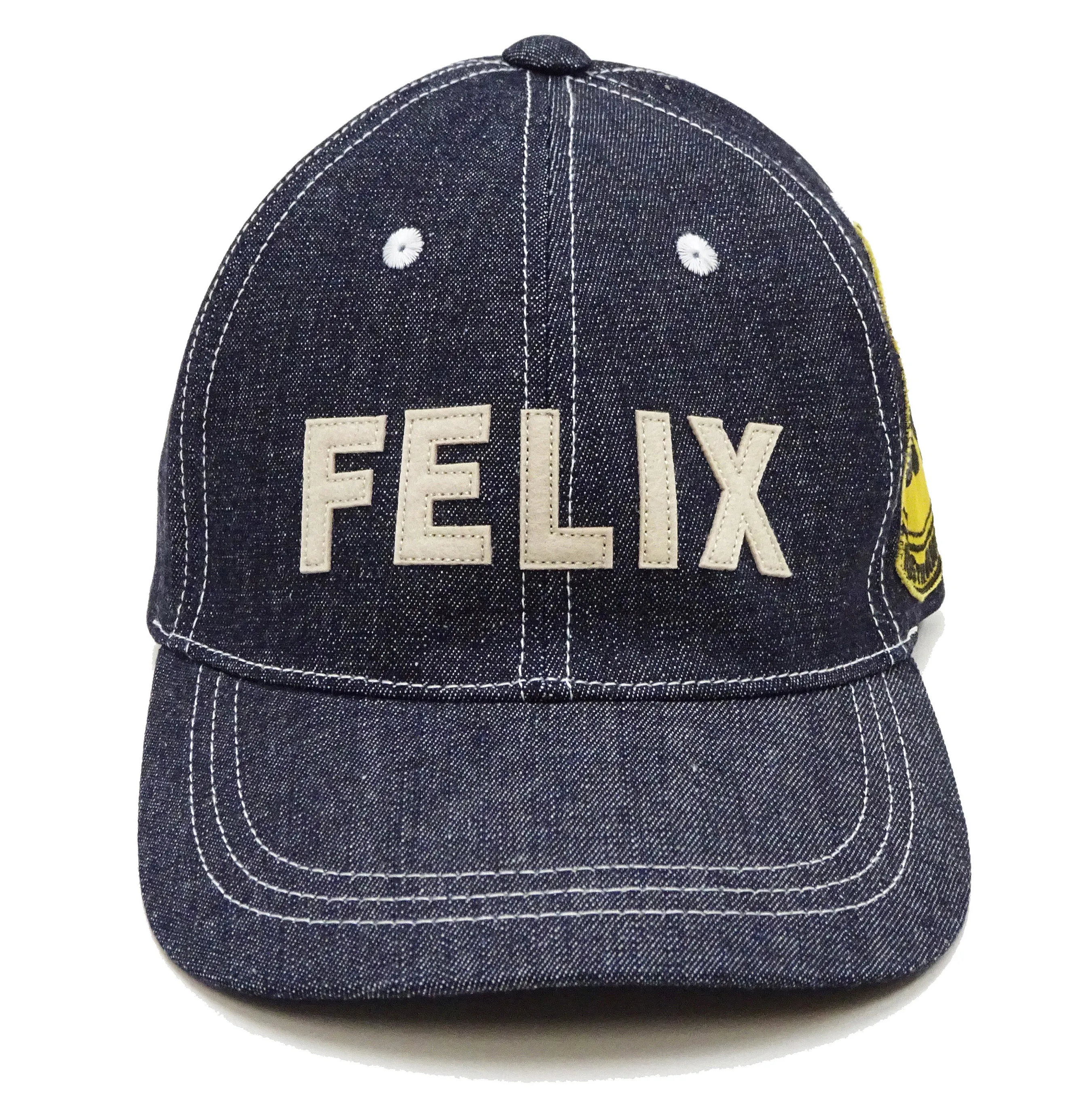 TOYS McCOY Denim Cap Men's Felix the Cat Denim Baseball Hat TMA2401 Deep Blue Indigo