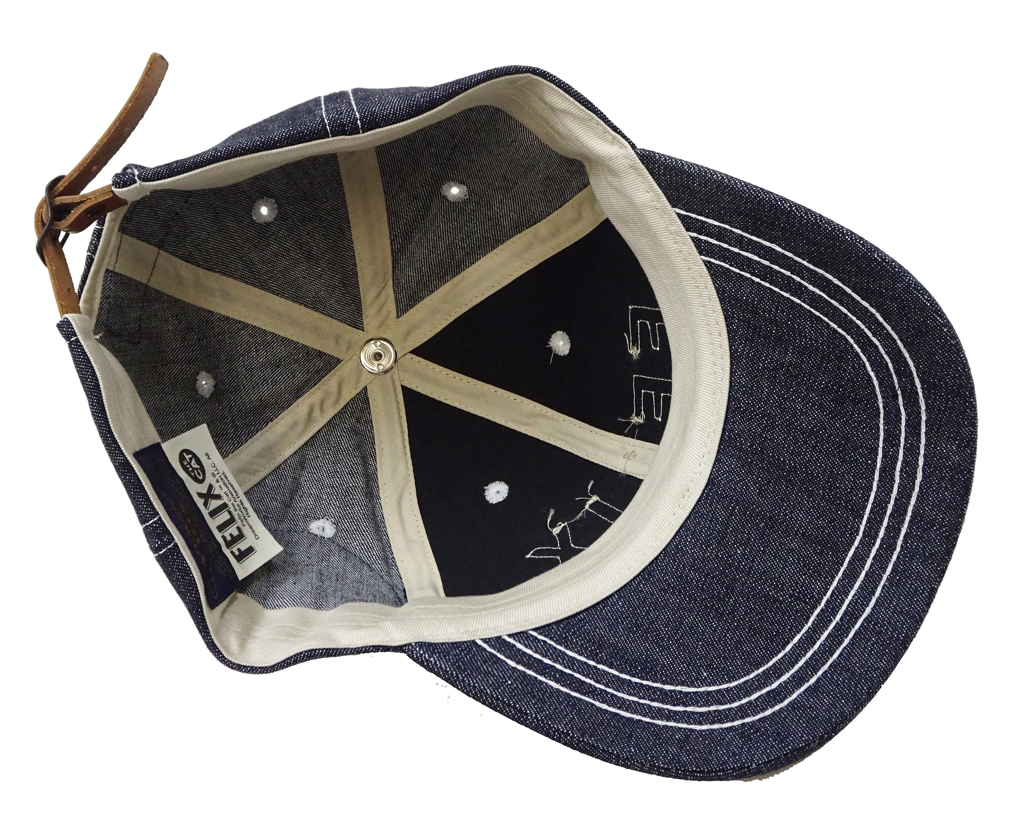 TOYS McCOY Denim Cap Men's Felix the Cat Denim Baseball Hat TMA2401 Deep Blue Indigo