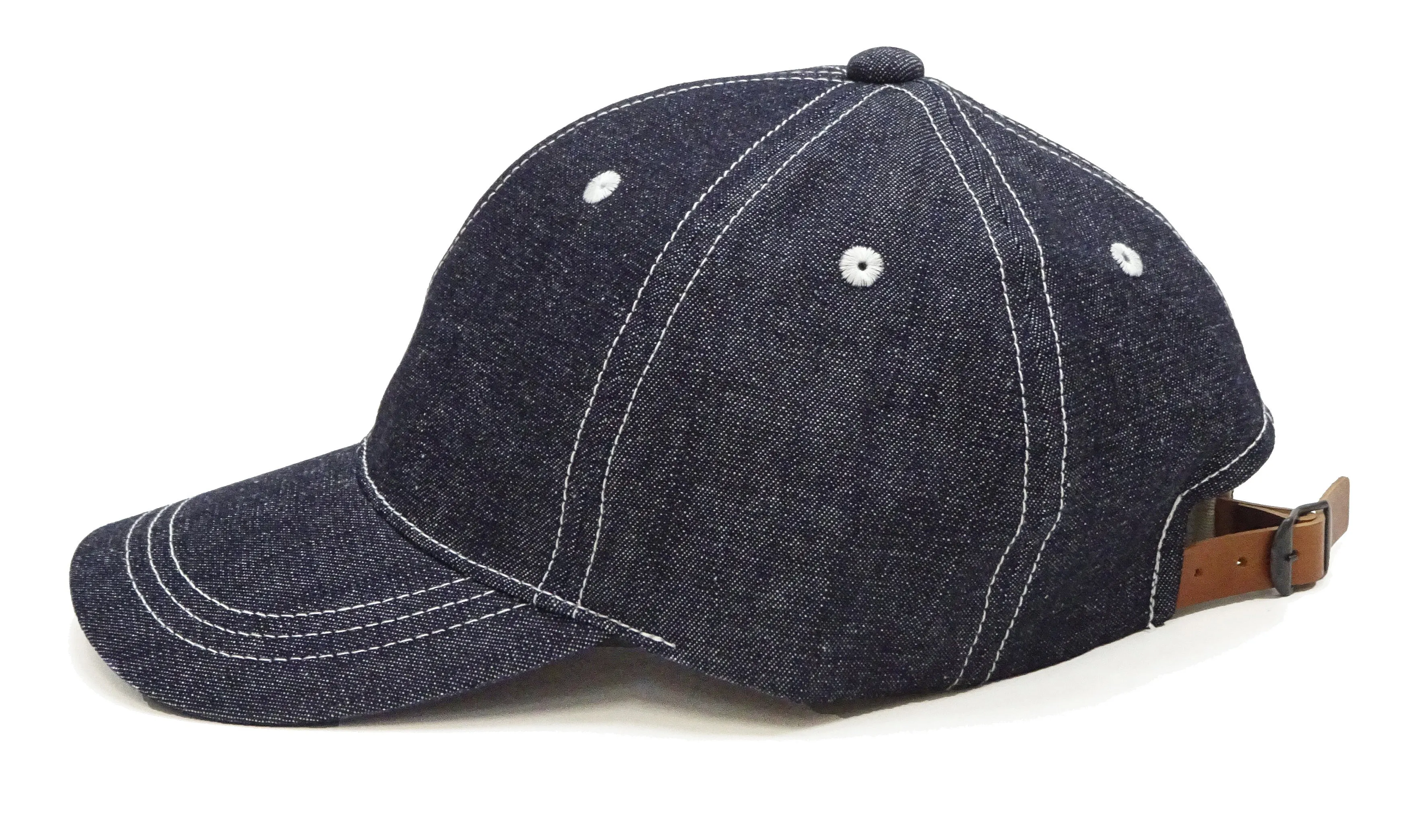 TOYS McCOY Plain Denim Cap Men's Casual Basic Denim Trucker Hat Without Mesh TMA2325 Deep Blue Indigo
