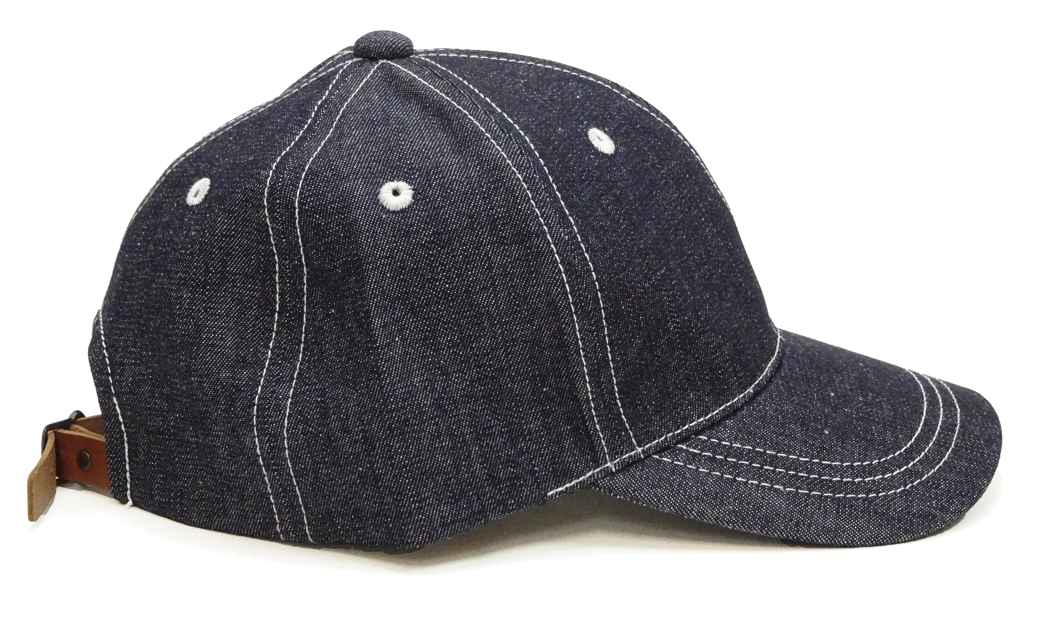 TOYS McCOY Plain Denim Cap Men's Casual Basic Denim Trucker Hat Without Mesh TMA2325 Deep Blue Indigo