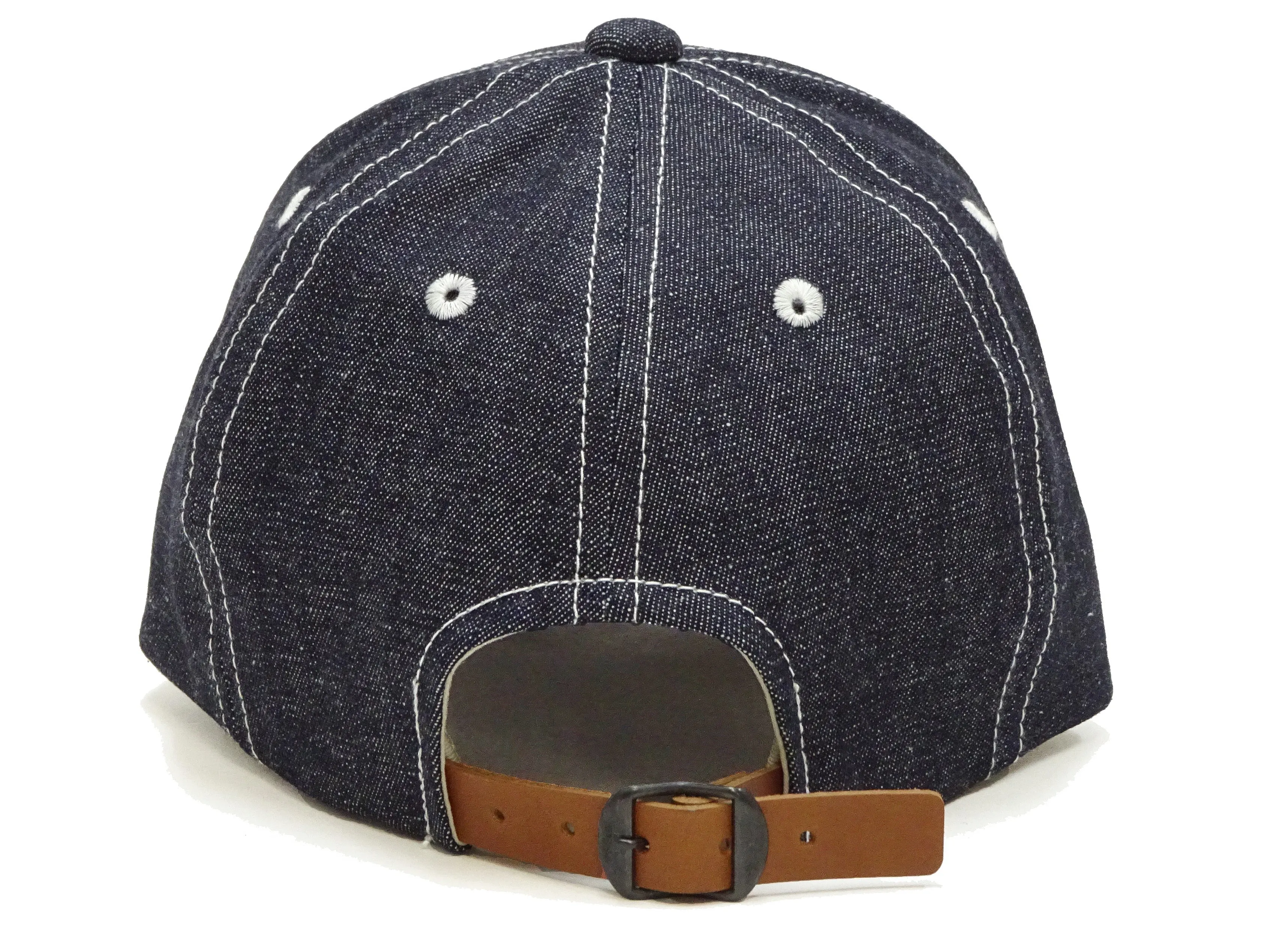 TOYS McCOY Plain Denim Cap Men's Casual Basic Denim Trucker Hat Without Mesh TMA2325 Deep Blue Indigo