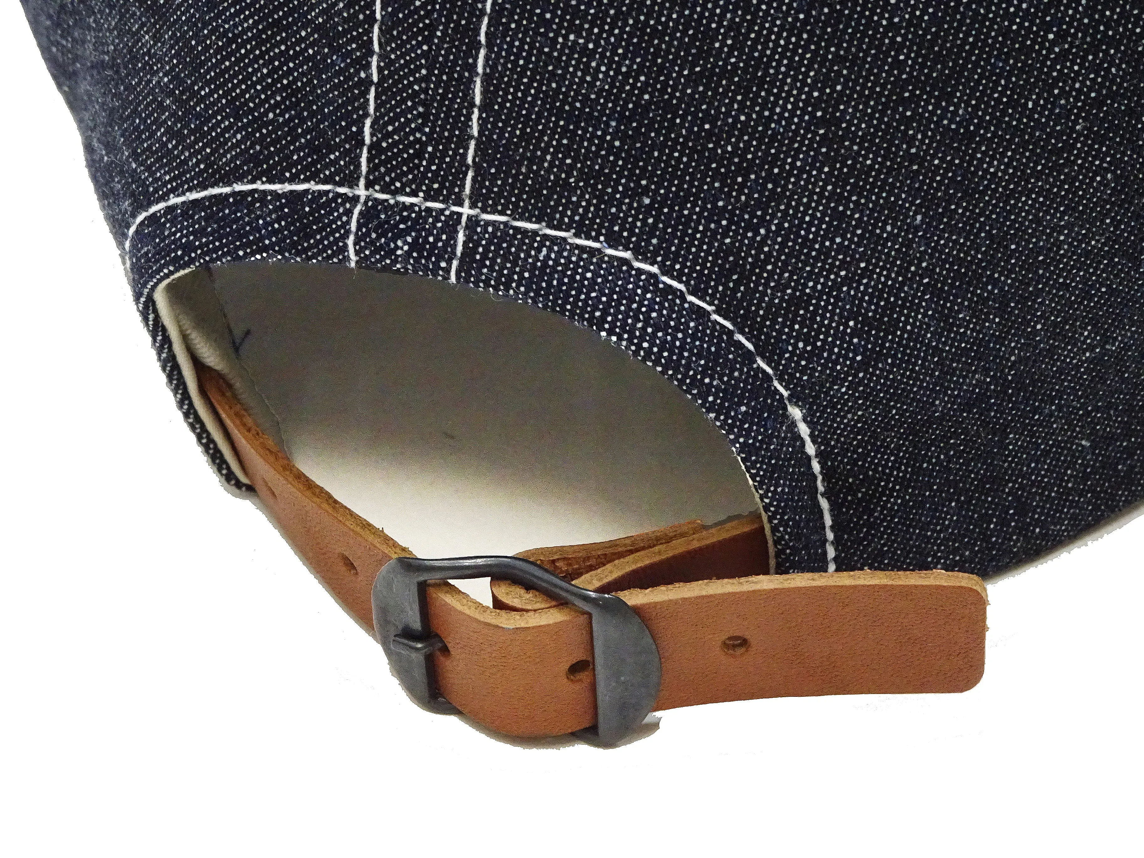 TOYS McCOY Plain Denim Cap Men's Casual Basic Denim Trucker Hat Without Mesh TMA2325 Deep Blue Indigo