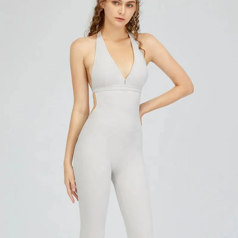 Trend4us Backless One Piece Yoga Jumpsuit