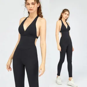 Trend4us Backless One Piece Yoga Jumpsuit