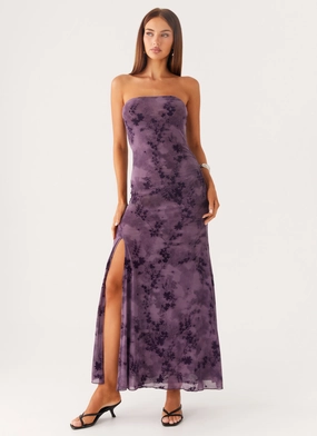 Chill Fashion Alexandrite Midi Dress - Purple