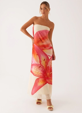 Fair-Trade Darcy Maxi Dress - Yellow Floral