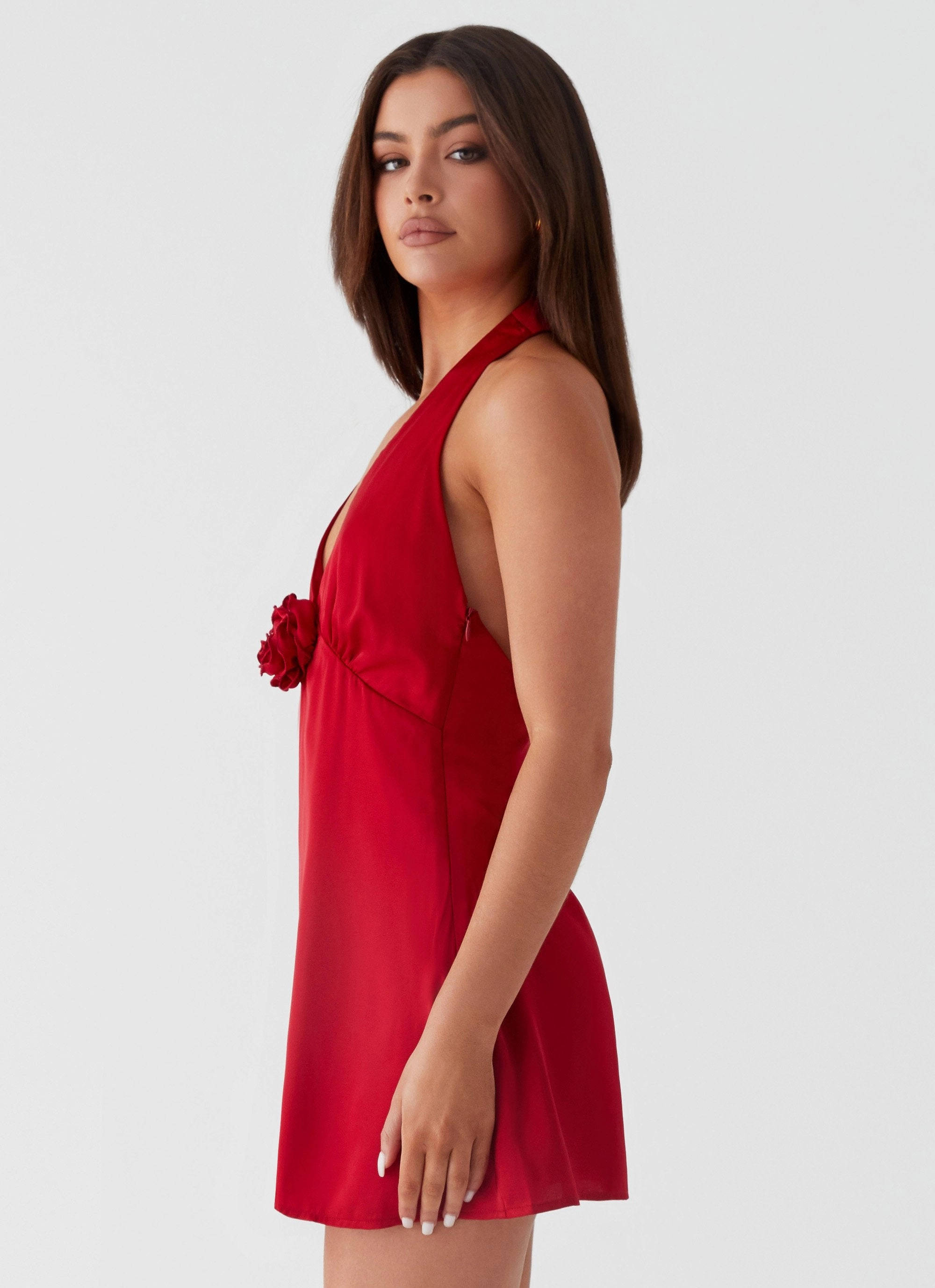 Rich Love Mini Dress - Red Elegant formal piece