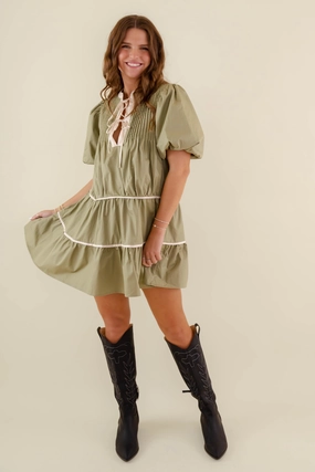 Social Charm Fall Ready Falling Into Place Dress
