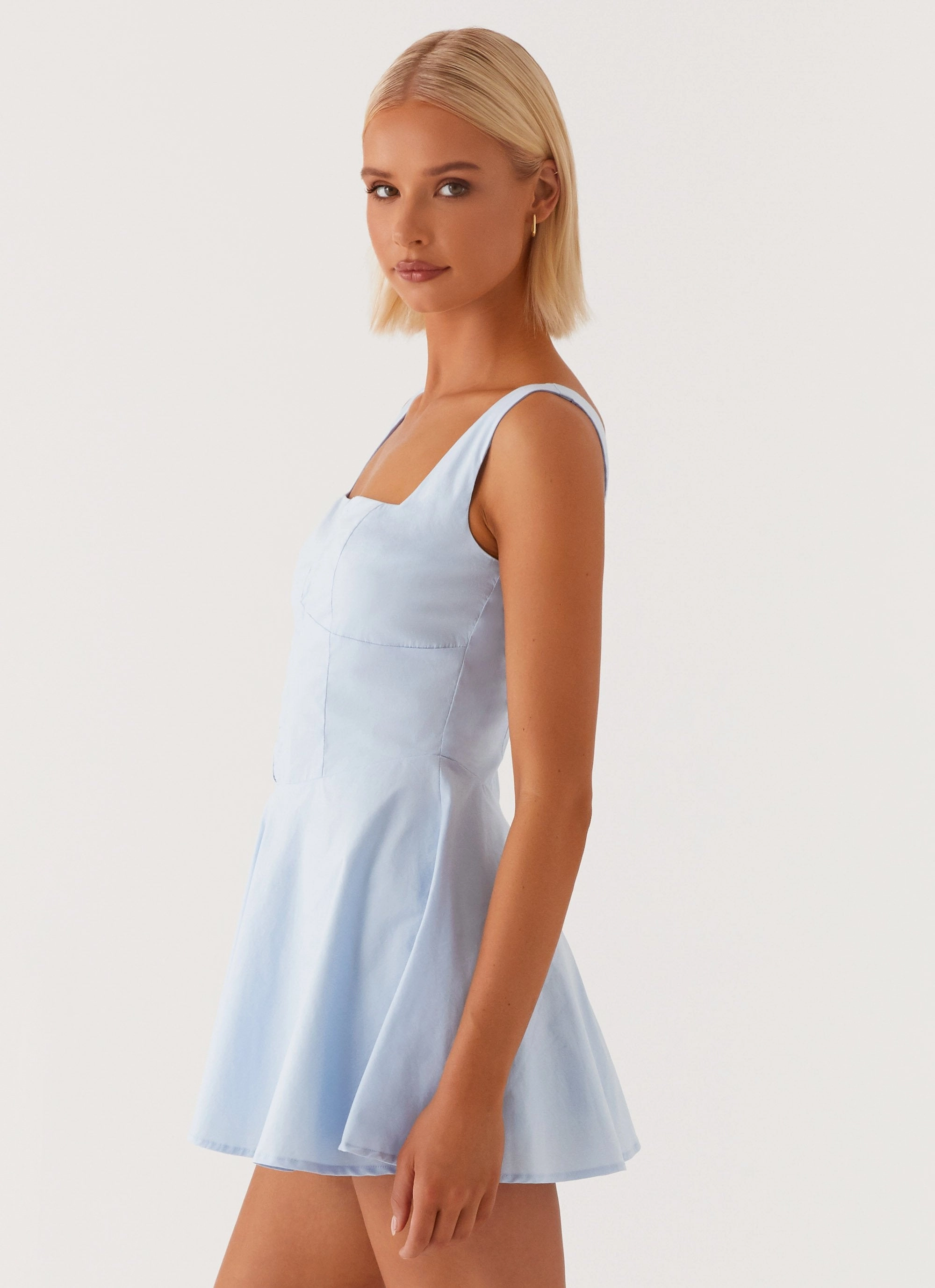 The Isle Mini Dress - Blue Urban Touch