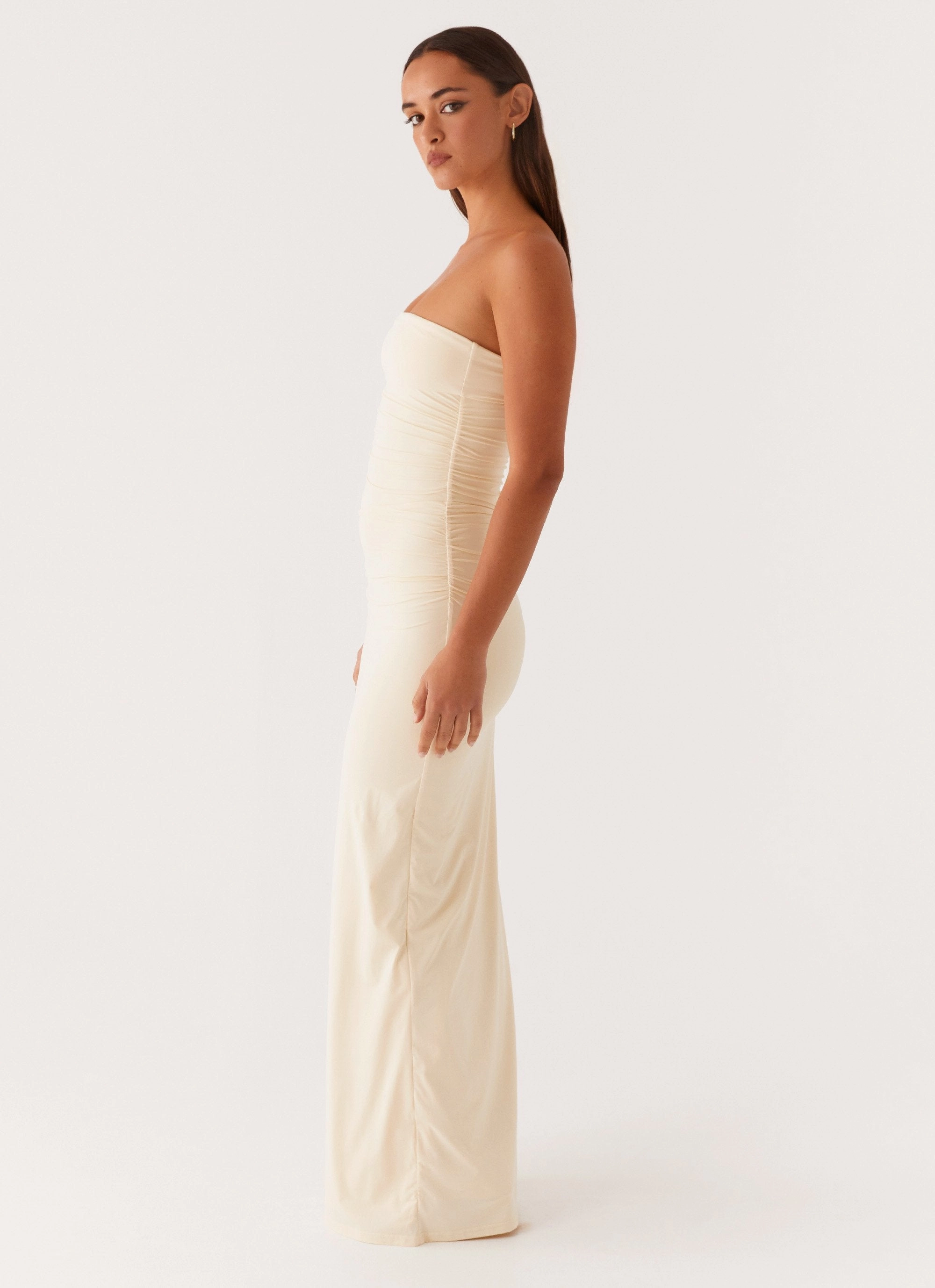 Romee Strapless Maxi Dress - Pastel Yellow Movement Friendly Comfortable and breathable