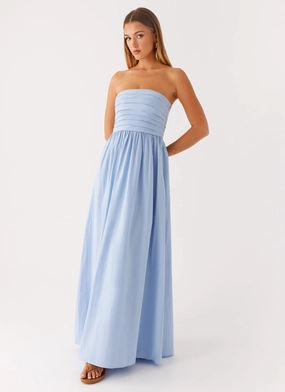 Modern Design Eco-friendly Tamia Maxi Dress - Blue