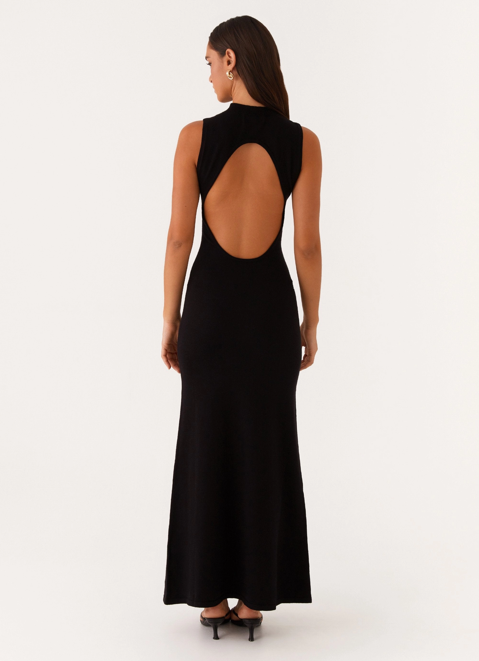 Spring Flow Care-Instructions-Included Prove It Knit Maxi Dress - Black