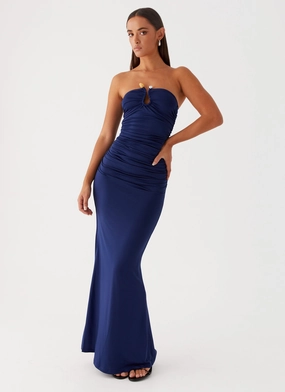 Cozy Vibes Rudy Maxi Dress - Navy