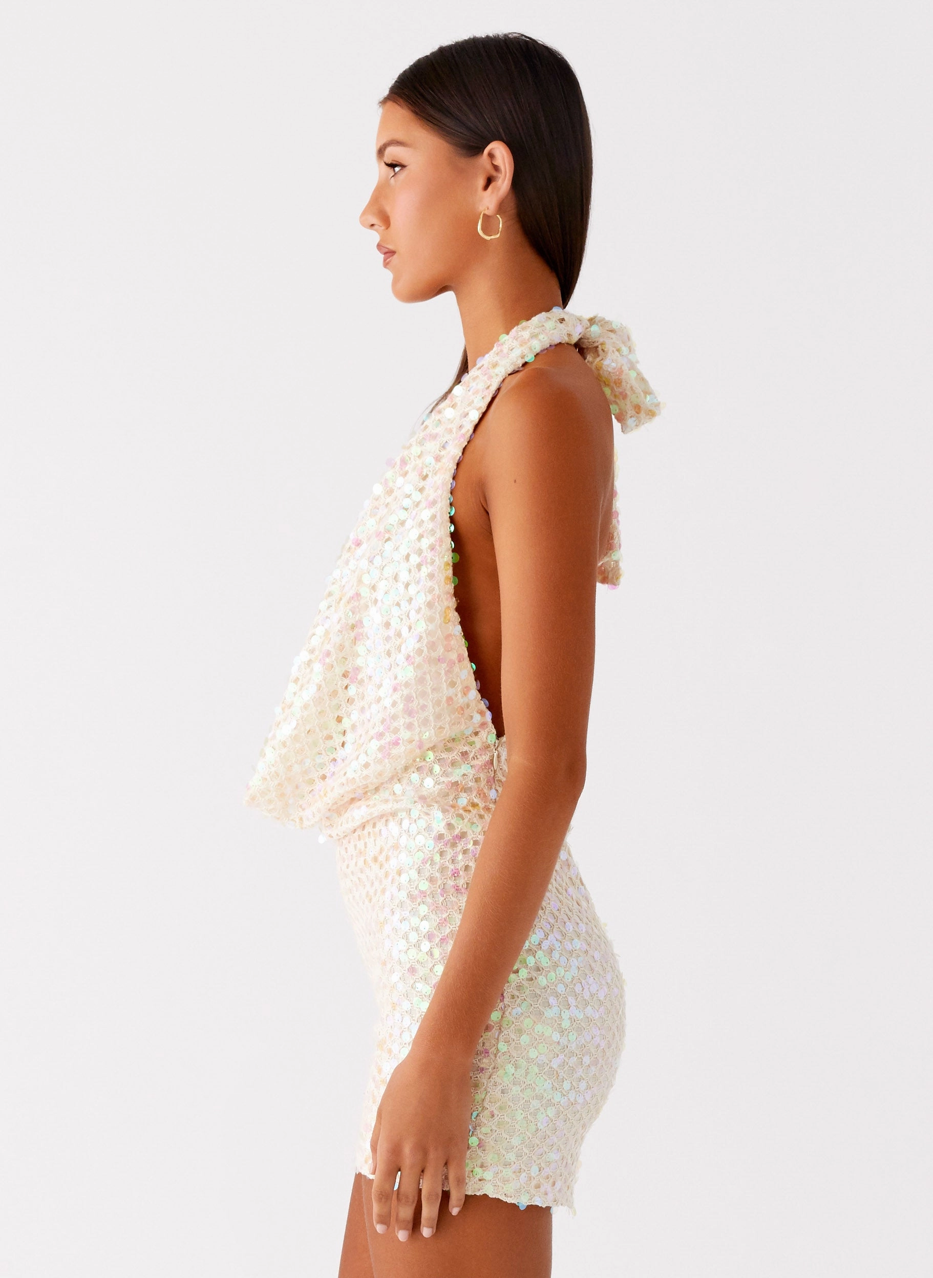 You Make Me Feel Mini Dress - Ivory Sophisticated Wear