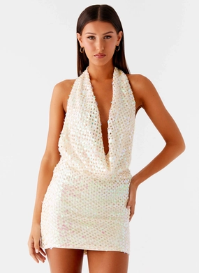 Casual Vibes Luxe Appeal You Make Me Feel Mini Dress - Ivory