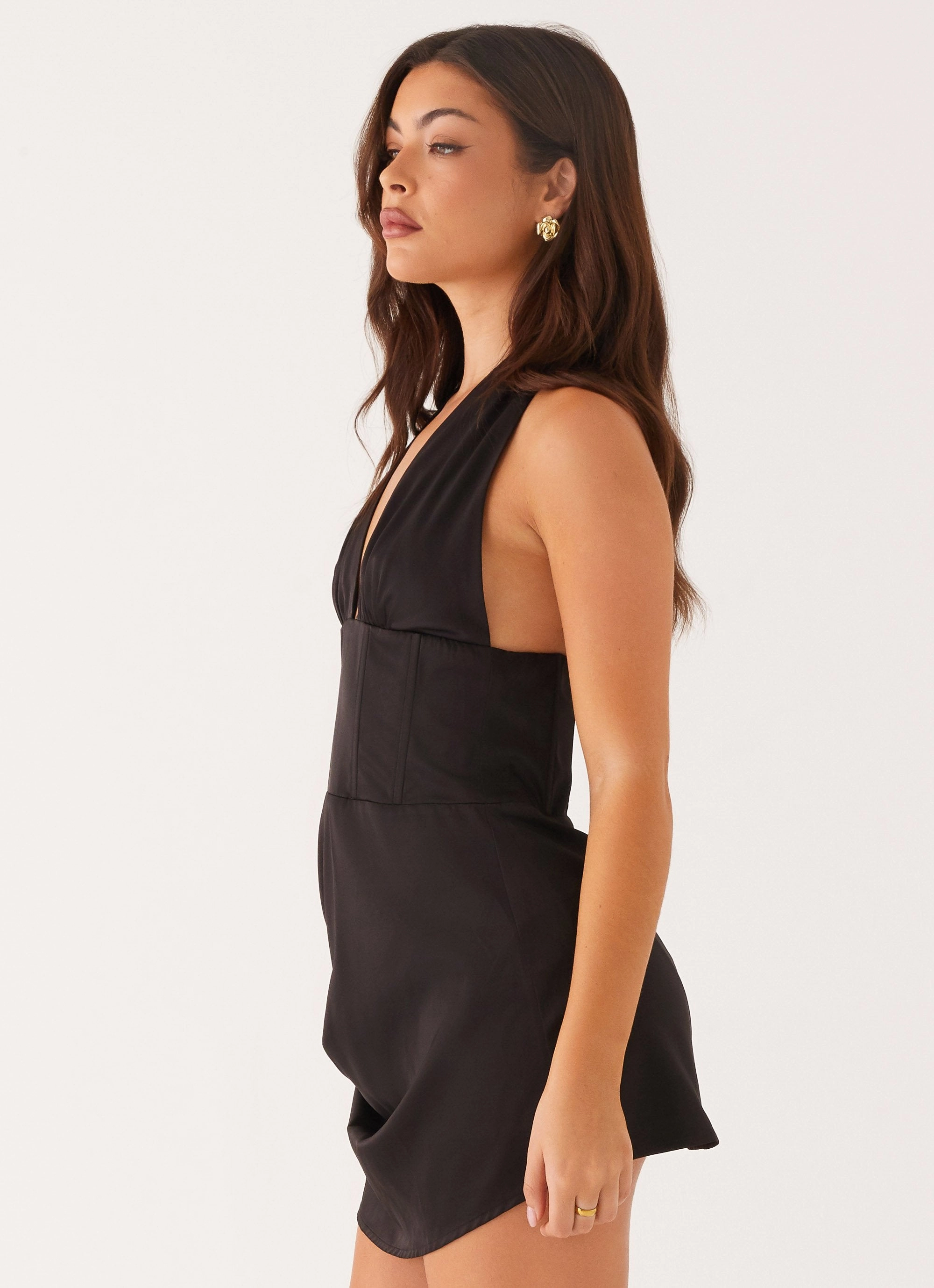 Abbey Mini Dress - Black Beauty Feel