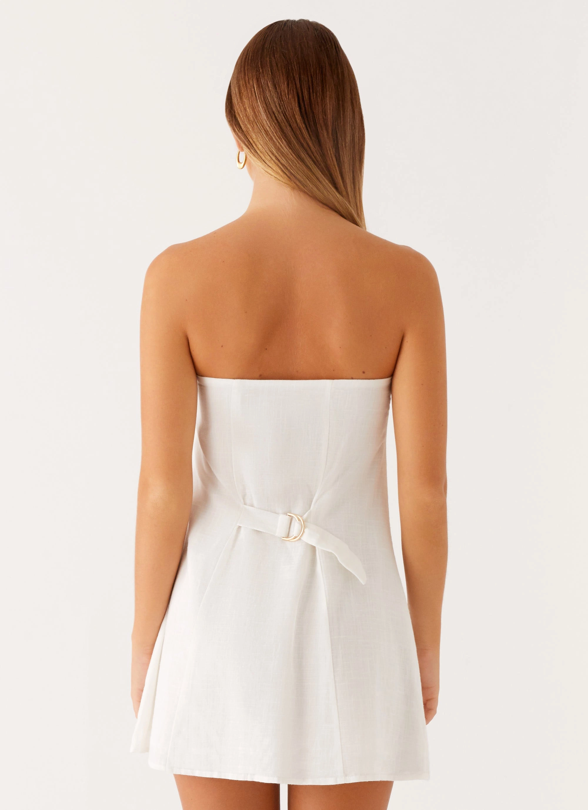 Chic Tailoring Design Hazel Mini Dress - White
