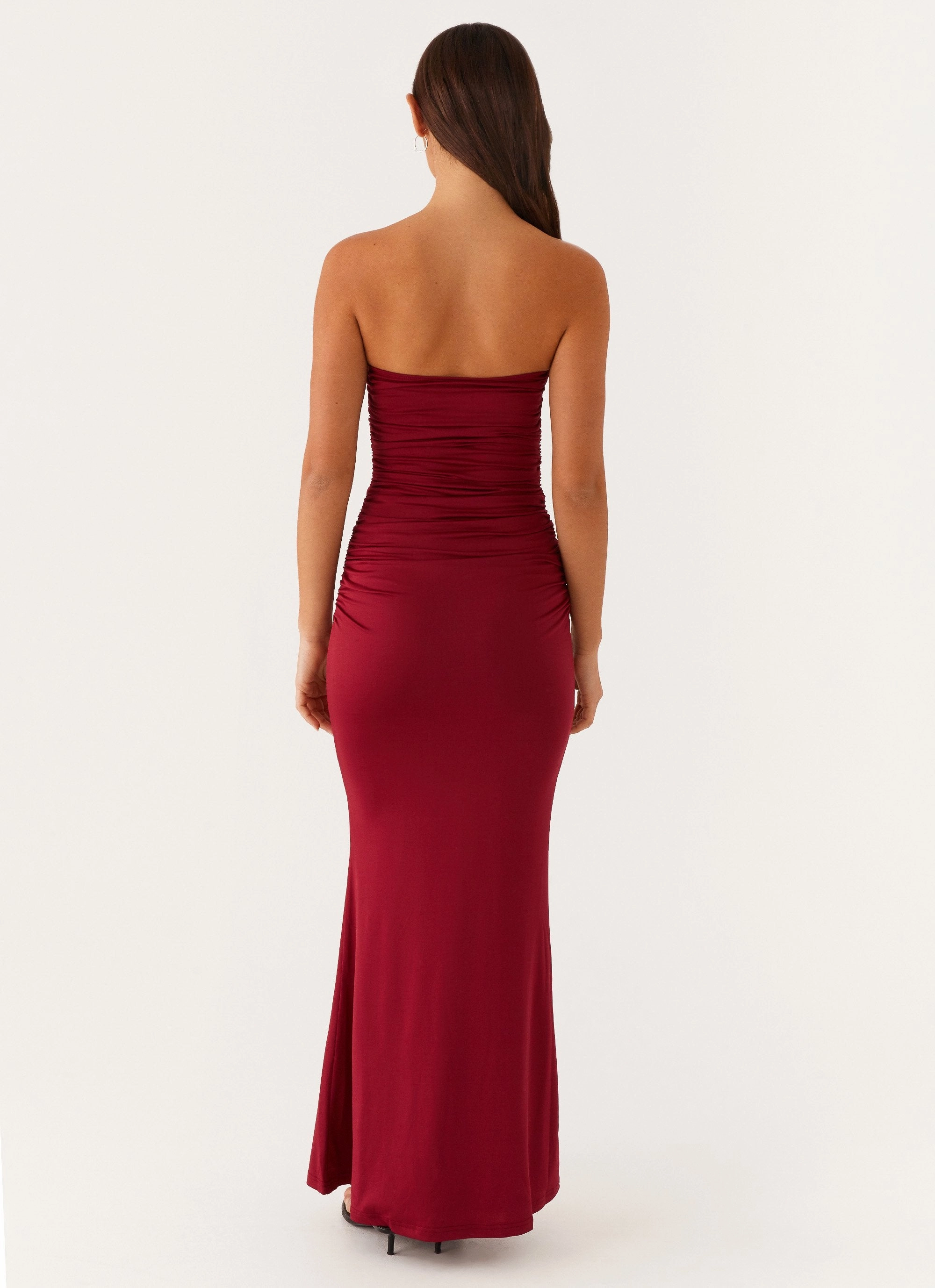 Rudy Maxi Dress - Maroon everyday elegance Smart and Polished