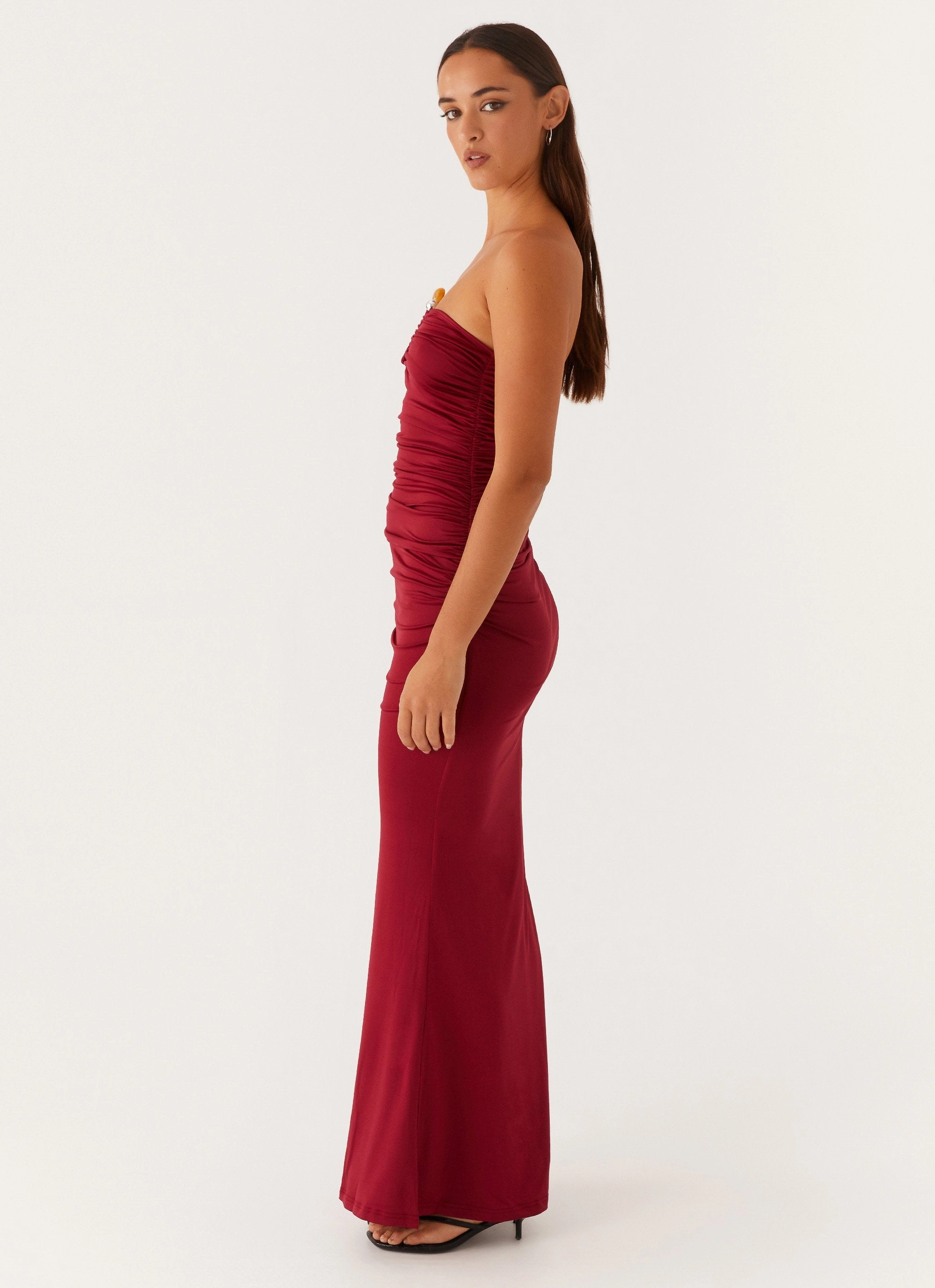Easy-to-style casual dress Rudy Maxi Dress - Maroon