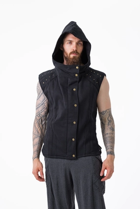 Tailored Placket Cozy Knit Trickster Vest V2
