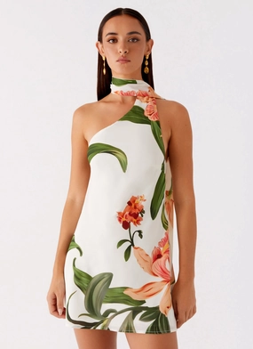 Trisha Mini Dress - Floral Print Relax Form Classic Cut