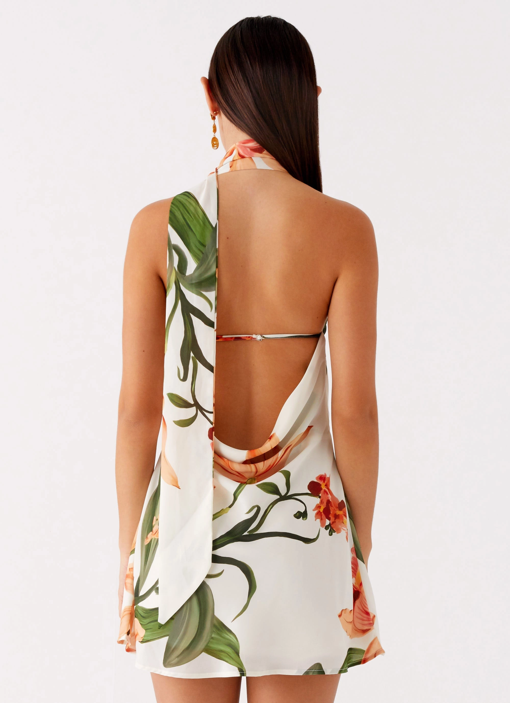 Trisha Mini Dress - Floral Print Trendy Layer
