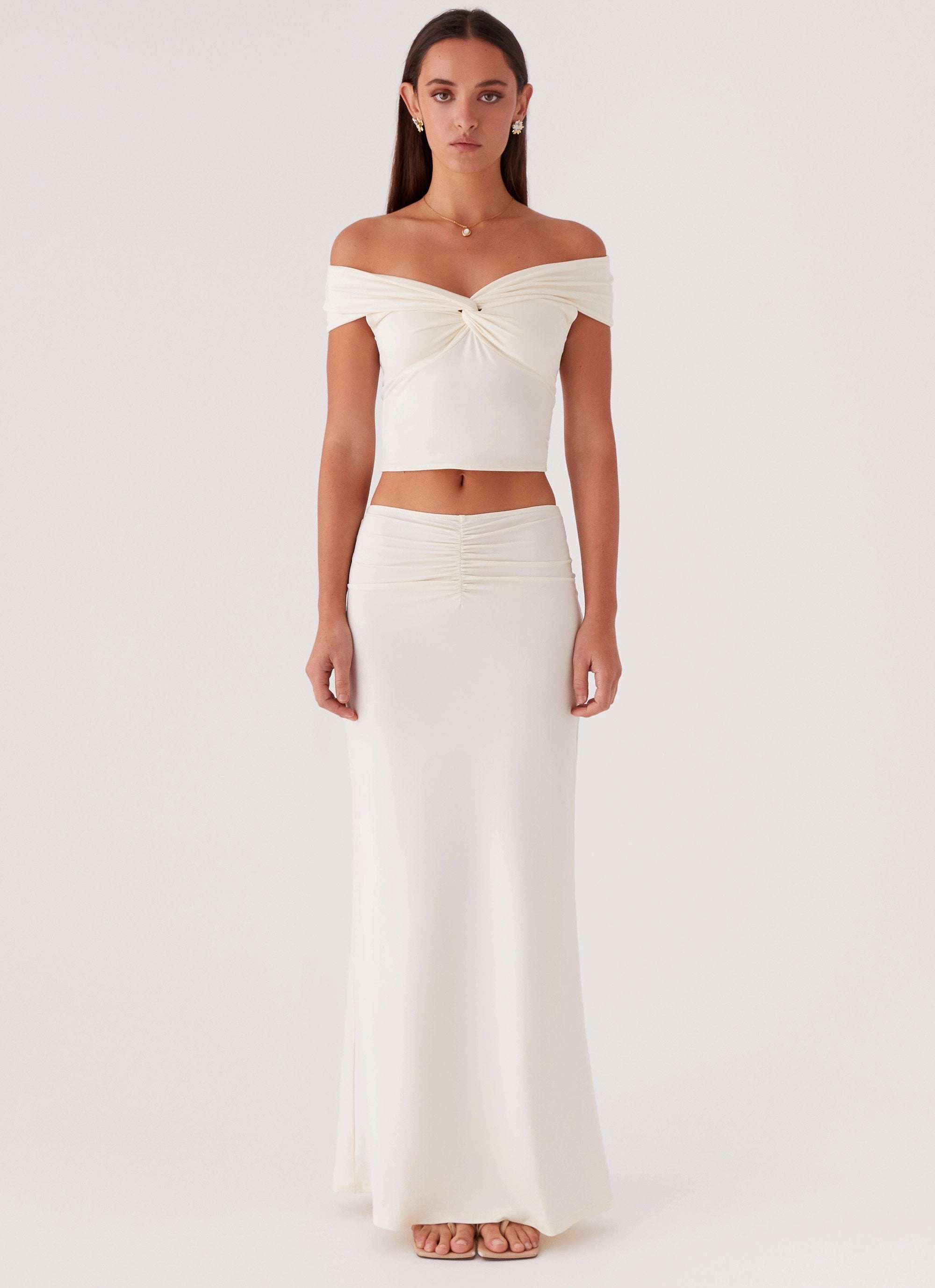Comfort Wear Trixie Maxi Skirt - Ivory