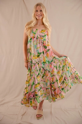 Tropical Tango Maxi Dress Mini-Length