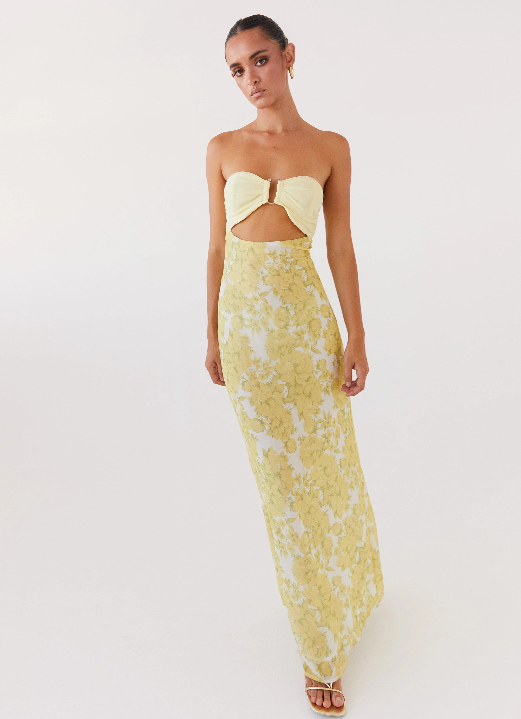 Tropicana Maxi Dress - Daffodil Light Silhouette Casual Wear