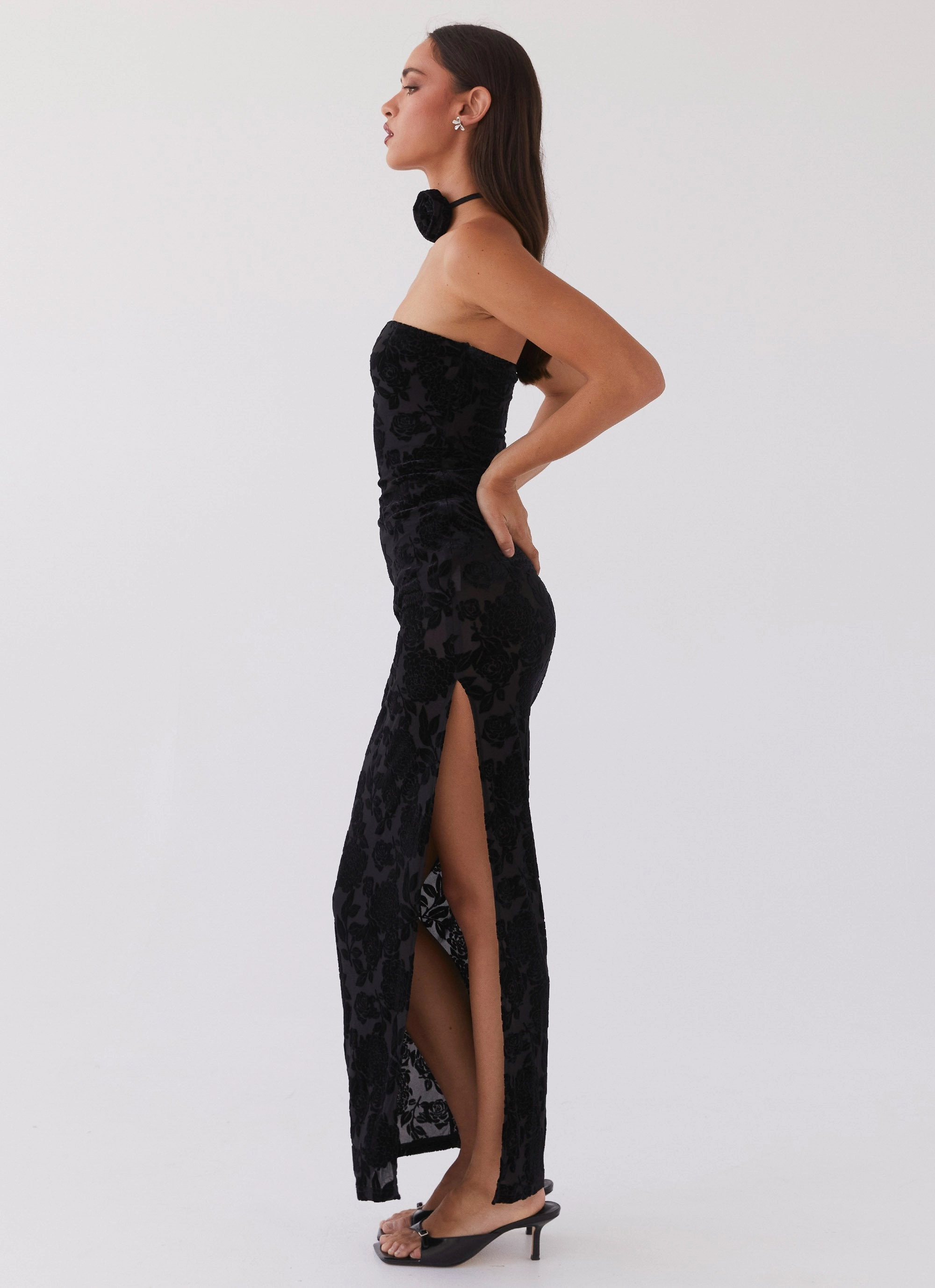 Trouble Love Maxi Dress - Black Simple Ease