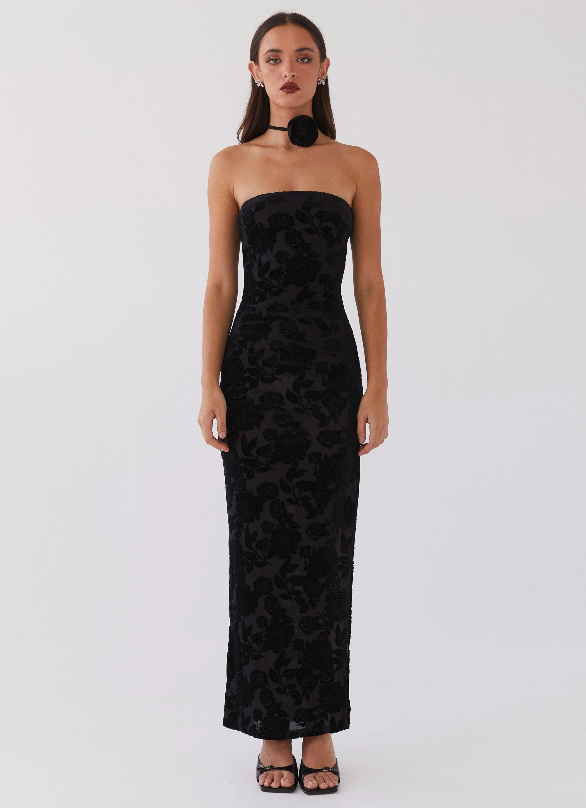 Fashion Mix Trouble Love Maxi Dress - Black