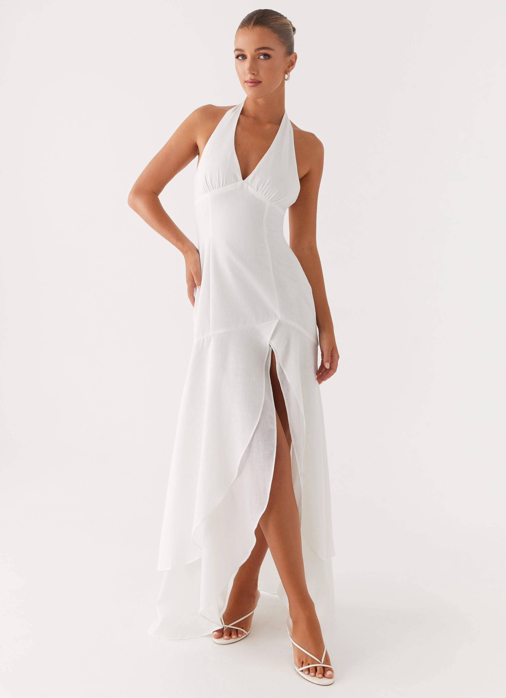 Breathable Travel Ready Turu Maxi Dress - White