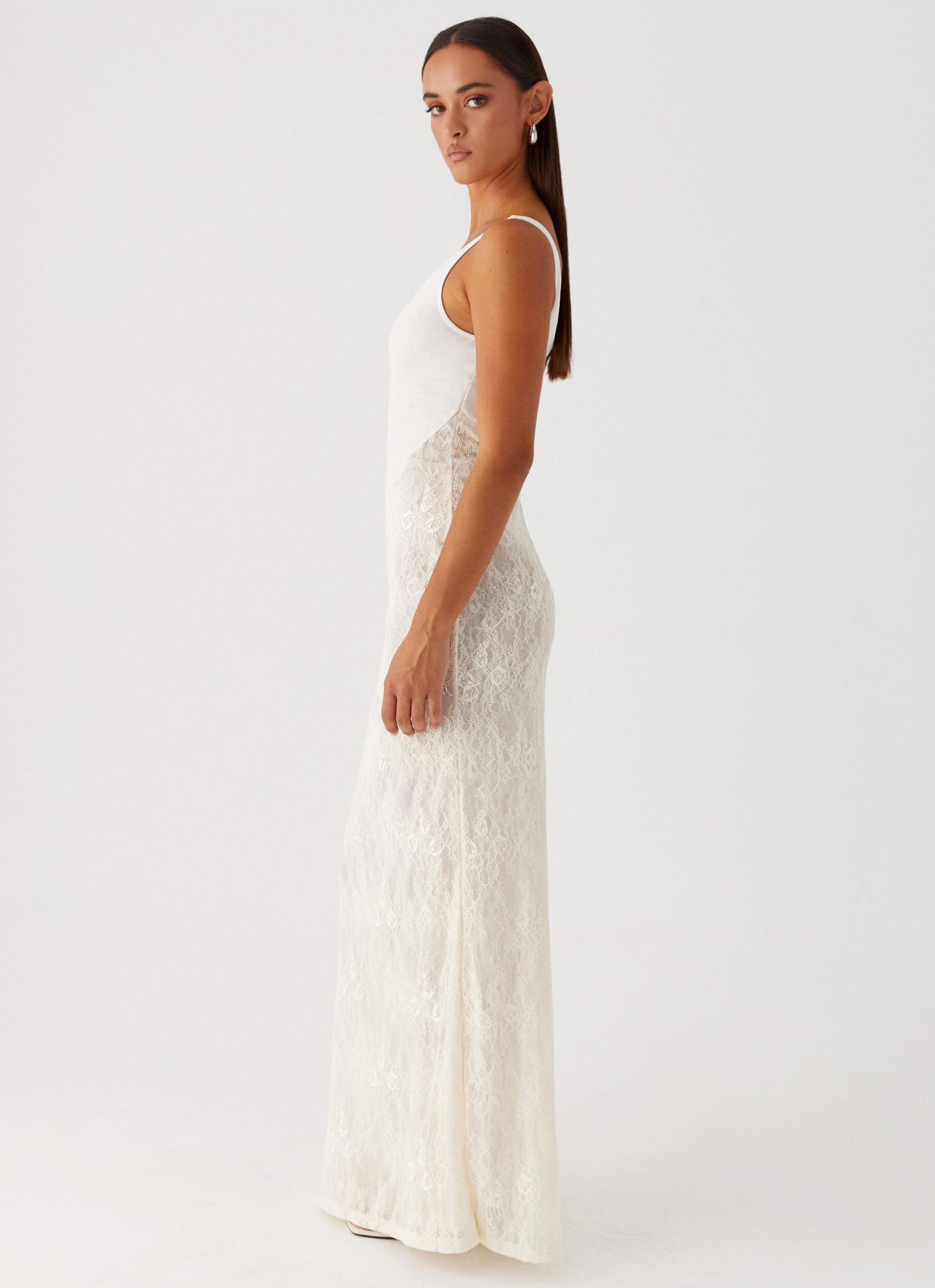 Twilight Dreams Maxi Dress - Ivory Chill Design Playful-Detail