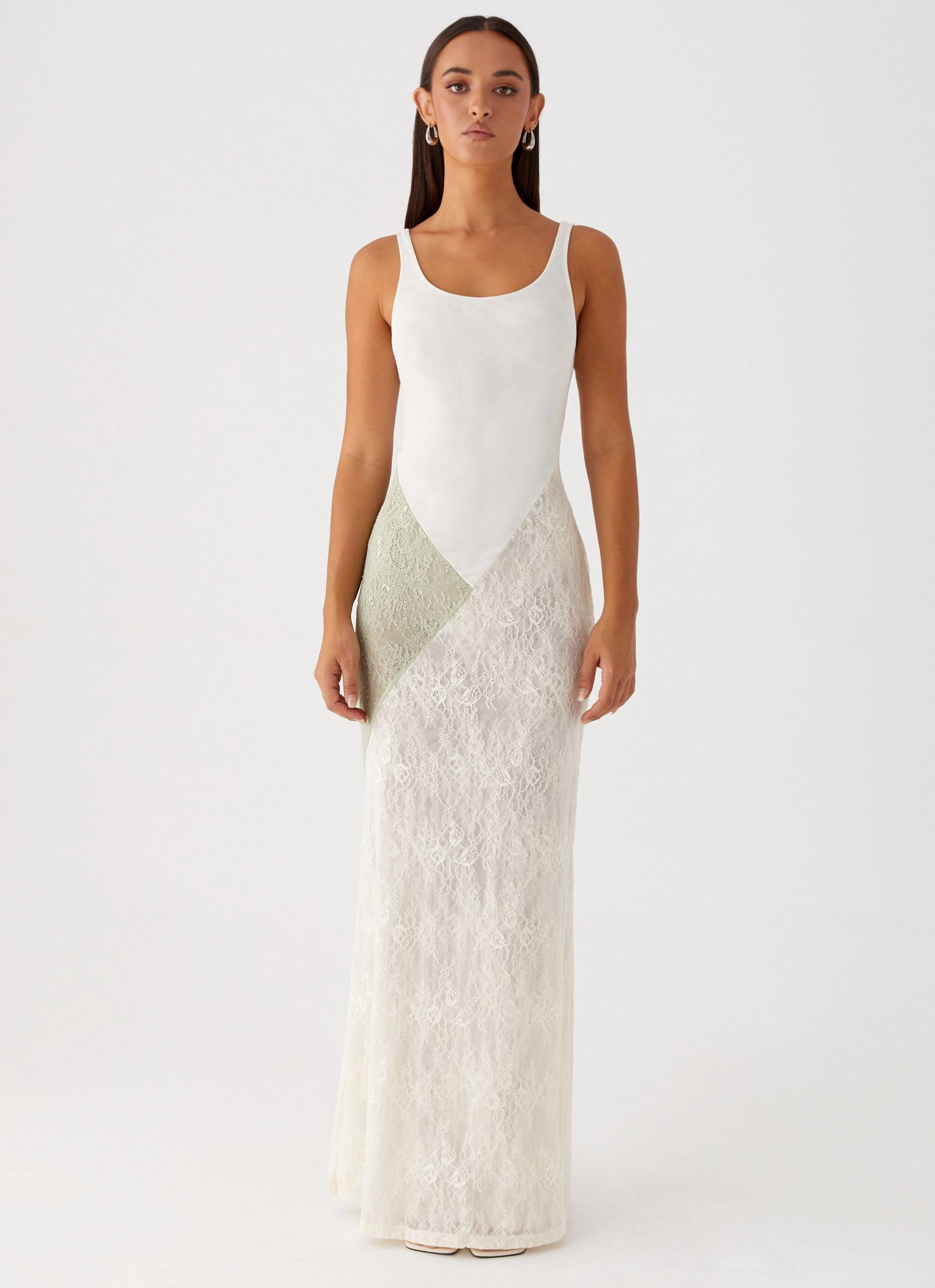 Twilight Dreams Maxi Dress - Ivory Deep Hue