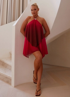 Twin Flame Mini Dress - Fuchsia Gradient Celebrity-Inspired