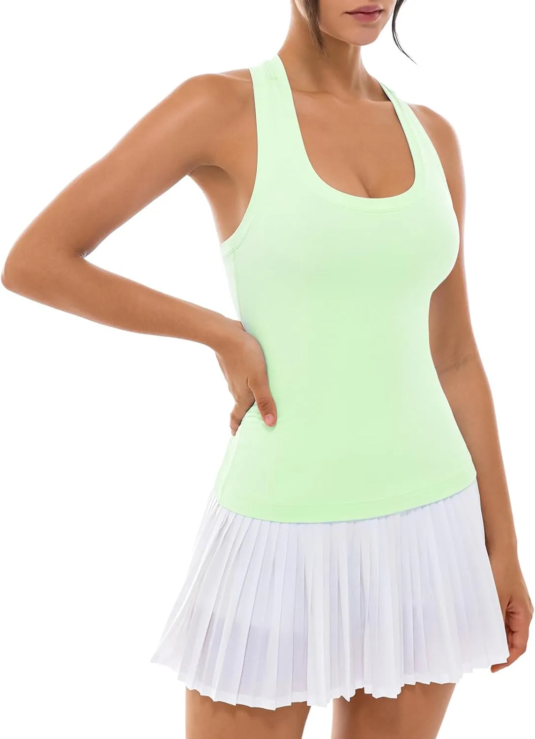 Ukaste Women's Studio Essential Racerback Yoga Workout Tank Top