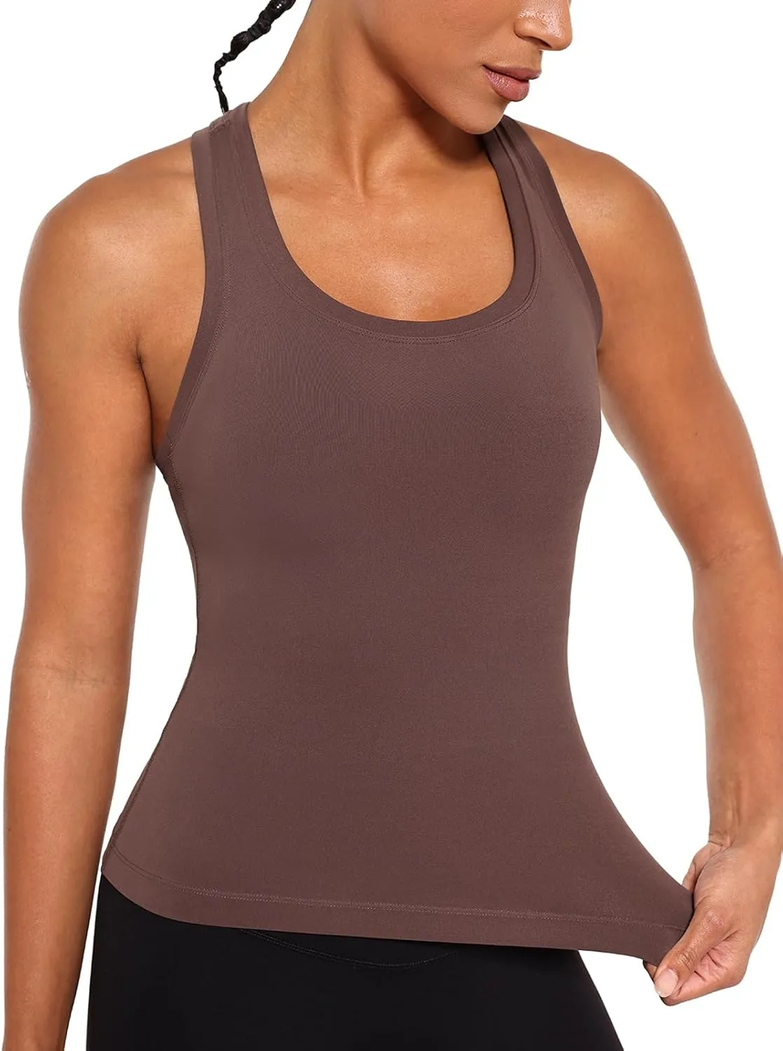 Ukaste Women's Studio Essential Racerback Yoga Workout Tank Top