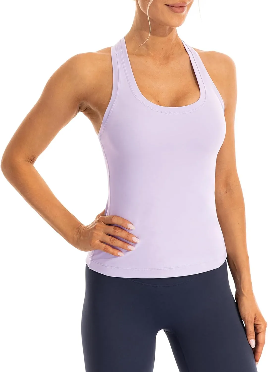 Ukaste Women's Studio Essential Racerback Yoga Workout Tank Top