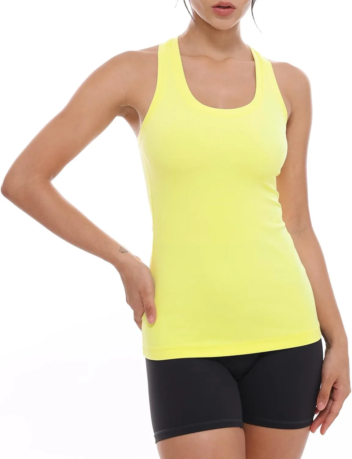 Ukaste Women's Studio Essential Racerback Yoga Workout Tank Top