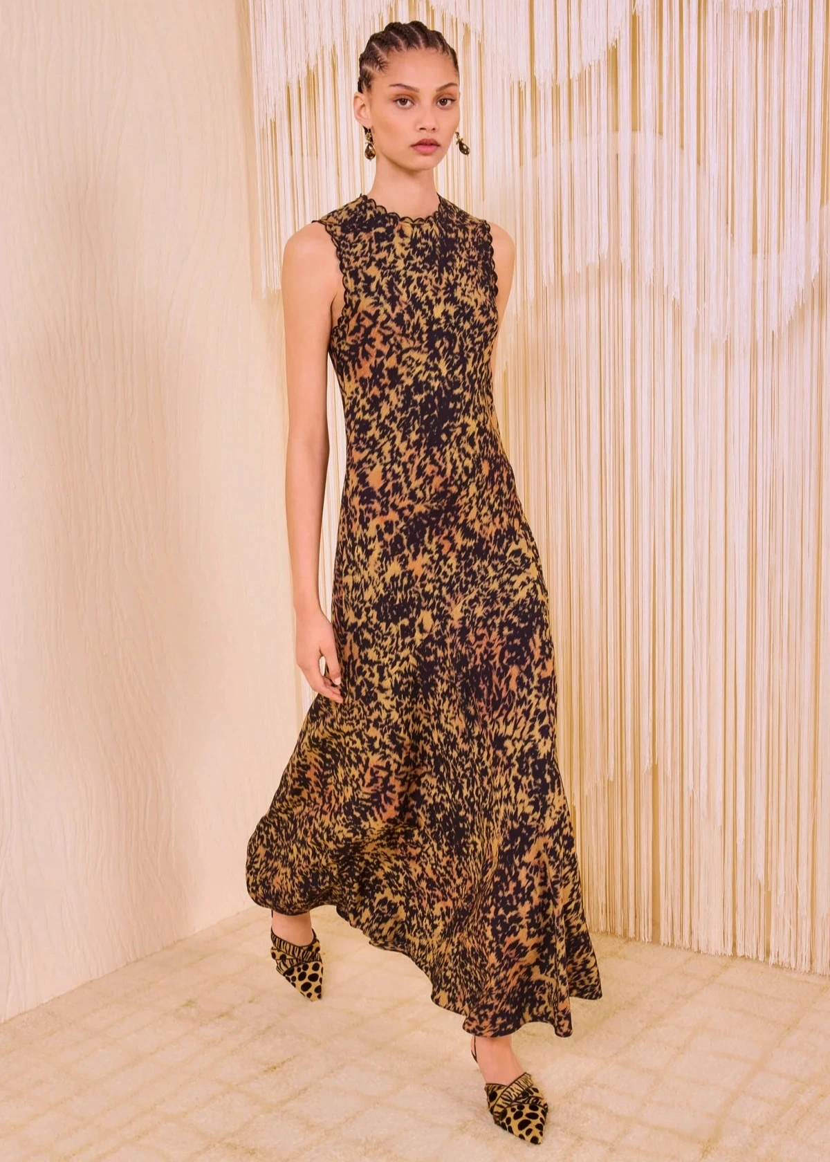 Ulla Johnson Clea Sleeveless Bias Long Dress Breathable