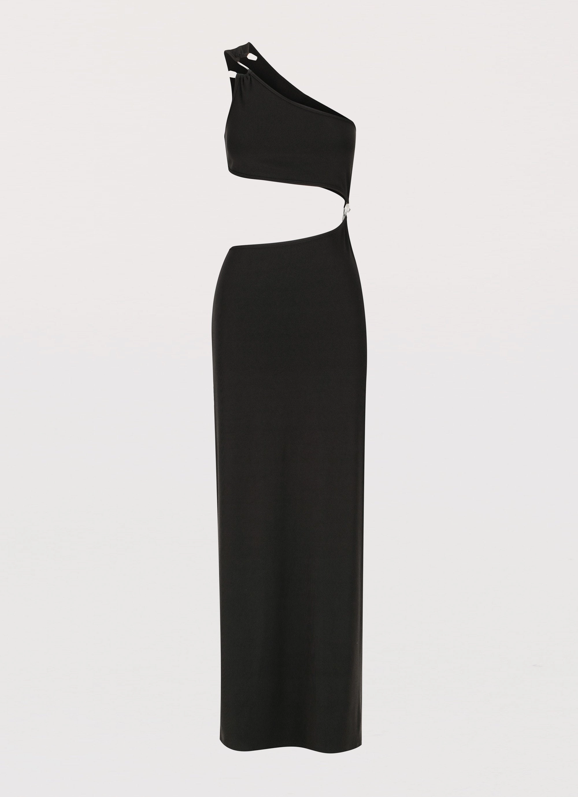 On The Moon Maxi Dress - Black Cool Undertone Flowing Layers