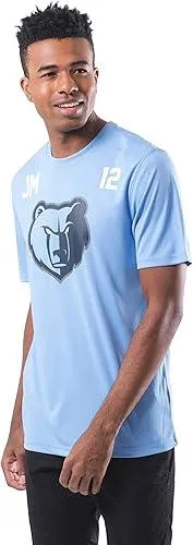 Ultra Game NBA Official Men’s Super Soft Players T-Shirt - Unisex, Memphis Grizzlies - Ja Morant, Team Color|Memphis Grizzlies