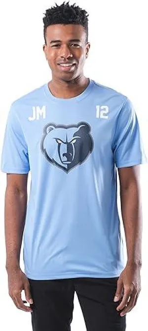 Ultra Game NBA Official Men’s Super Soft Players T-Shirt - Unisex, Memphis Grizzlies - Ja Morant, Team Color|Memphis Grizzlies
