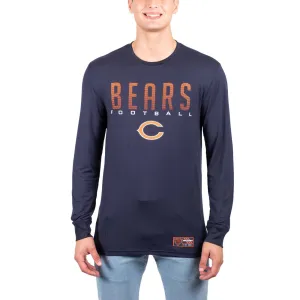 Ultra Game NFL Official Adults Super Soft Game Day Long Sleeve T-Shirt - Unisex, Chicago Bears, Team Color|Chicago Bears