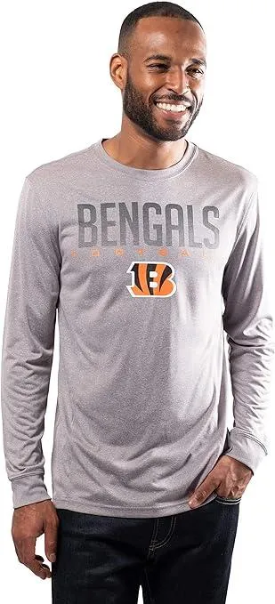 Ultra Game NFL Official Adults Super Soft Game Day Long Sleeve T-Shirt - Unisex Cincinnati Bengals|Cincinnati Bengals