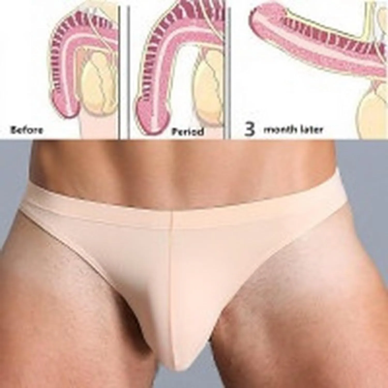 Ultra light and breathable Ice Silk Men's Breathable Micro Mesh Briefs Relax at night Underpants