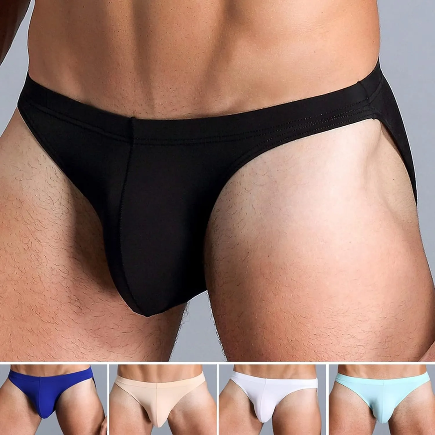Ultra light and breathable Ice Silk Men's Breathable Micro Mesh Briefs Relax at night Underpants
