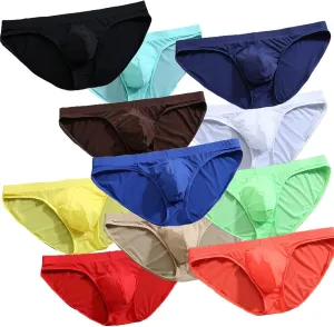 Ultra light and breathable Ice Silk Men's Breathable Micro Mesh Briefs Relax at night Underpants